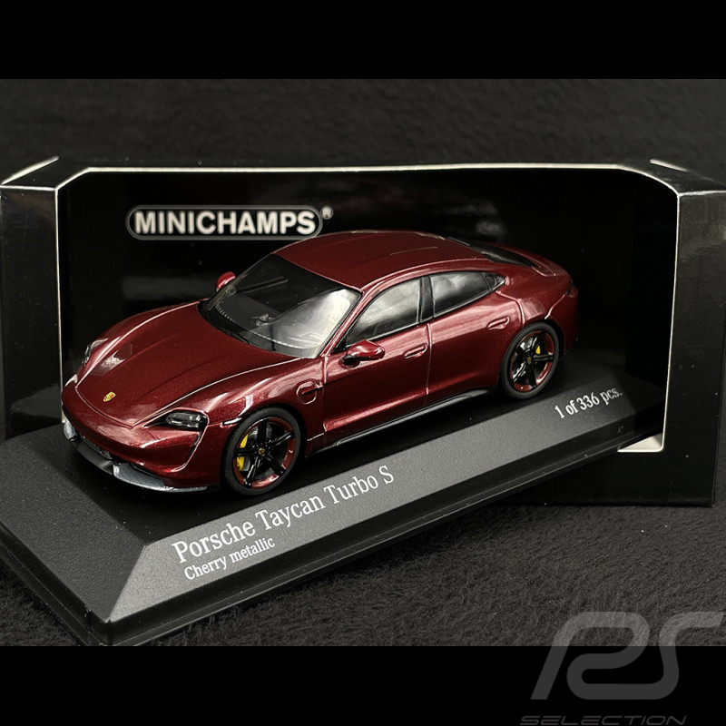 Porsche Taycan Turbo S 2019 Rot Cherry Metallic 1/43 Minichamps 410068474