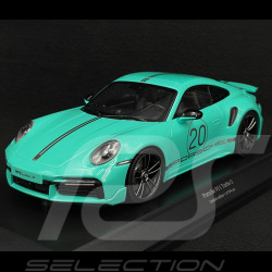 Porsche 911 Turbo S Type 992 2021 20ème Anniversaire Chine Vert Menthe Métallique 1/18 Minichamps 155069175