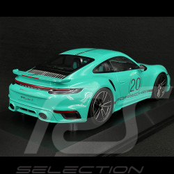 Porsche 911 Turbo S Type 992 2021 20ème Anniversaire Chine Vert Menthe Métallique 1/18 Minichamps 155069175