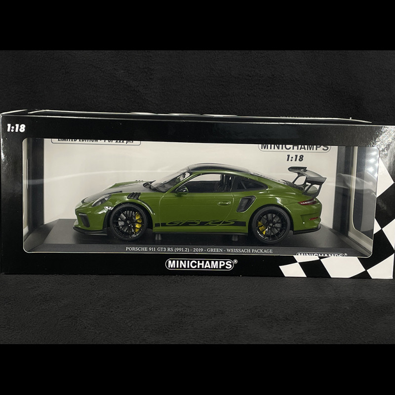 Porsche 911 GT3 RS Type 991 Weissach Package 2019 Olive Green 1/18