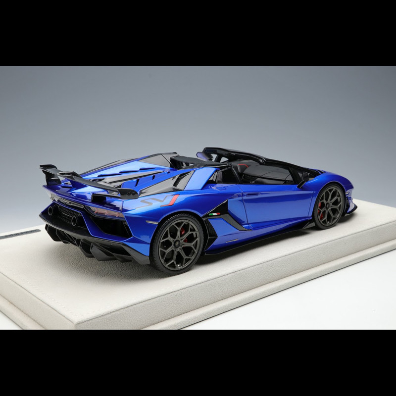 Lamborghini Aventador SVJ Roadster 2019 Nethans Blue 1/18 MakeUp