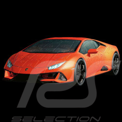 Puzzle 3D Lamborghini Huracan Evo Orange 108 pièces 1/18
