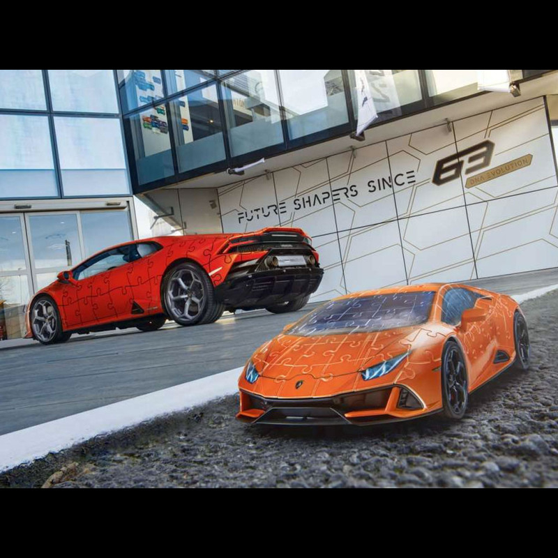 Ravensburger - Puzzle 3D Véhicules - Lamborghini Huracan Evo Edition orange  - A partir de 8 ans - 108 pièces numérotées à assembler sans colle -  Accessoires de finition inclus - 11238 : : Jeux et Jouets