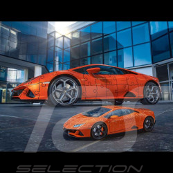 Puzzle 3D Lamborghini Huracan Evo Orange 108 pièces 1/18 Ravensburger 112388