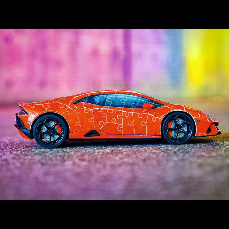 3D Puzzle Lamborghini Huracan Evo Orange 108 pièces 1/18