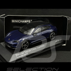 Porsche Taycan Cross Turismo Turbo S 2019 Bleu Gentiane 1/43 Minichamps 410069301