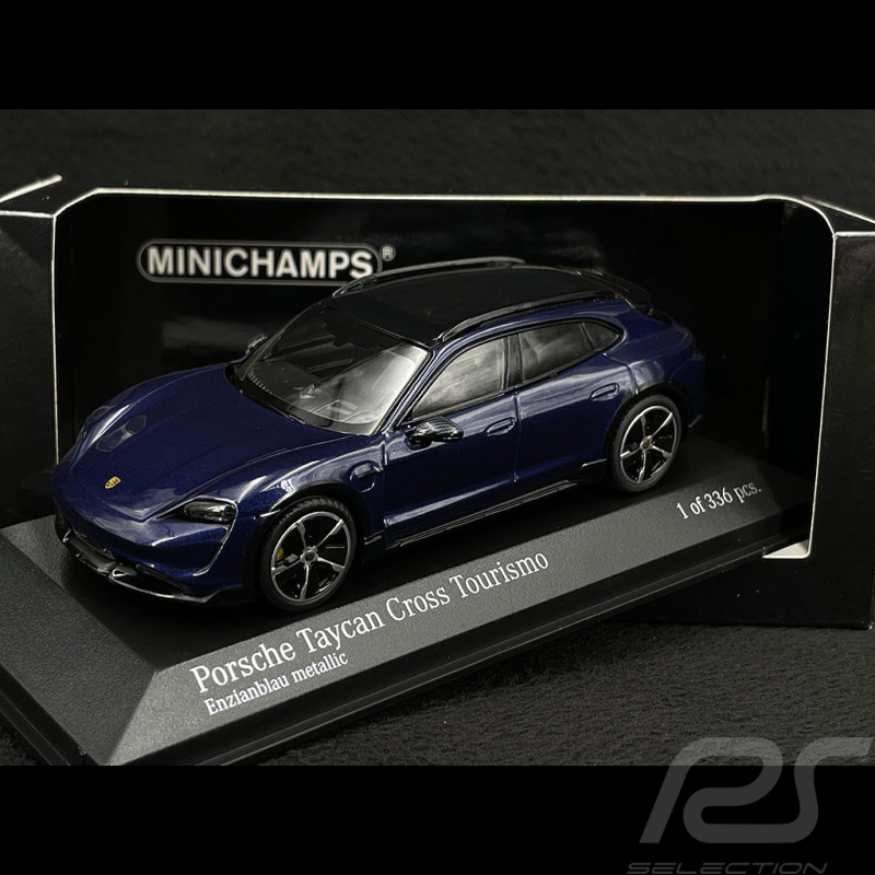 Porsche Taycan Cross Turismo Turbo S 2019 Bleu Gentiane 1/43 Minichamps 410069301