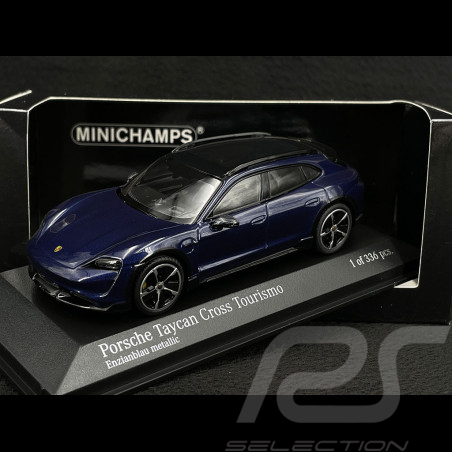 Porsche Taycan Cross Turismo Turbo S 2019 Enzianblau 1/43 Minichamps 410069301