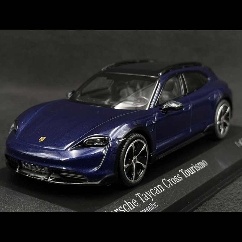 Porsche Taycan Cross Turismo Turbo S 2019 Gentian Blue 1/43 Minichamps ...