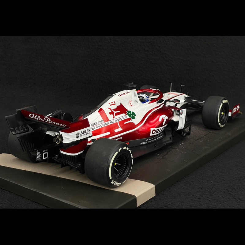 Alfa Romeo C41 Kimi Räikkönen FINAL RACE ABU DHABI GP 2021 SIGNIERT