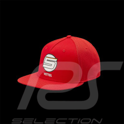 Ferrari Cap F1 Vettel n°5 Flat Visor Red 130191032-600