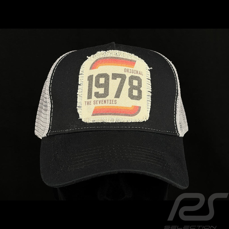 Anniversary Cap Vintage 1978 Seventies Trucker Black / Grey