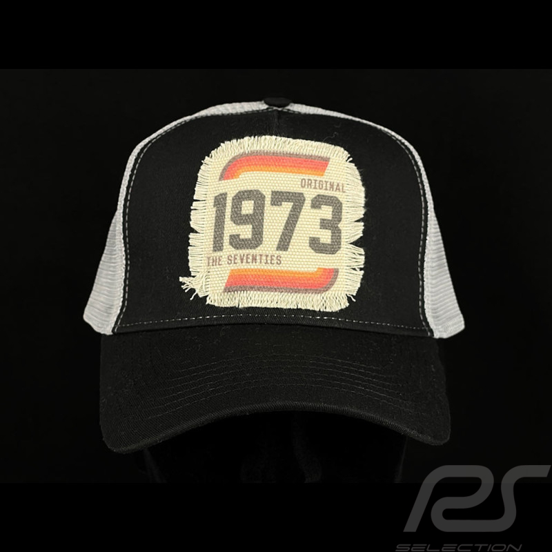 Anniversary Cap Jahrgang 1973 Seventies Trucker Schwarz / Grau