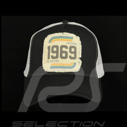 Anniversary Hat Vintage 1969 Sixties Trucker Black / Grey