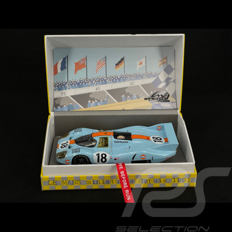 Slot car Porsche 917 LH Le Mans 1971 n° 18 JWA Gulf 1/32 Le Mans miniatures 13207118M