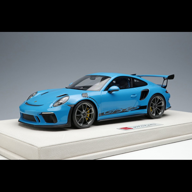 Porsche 911 GT3 RS type 991 2018 Bleu Miami 1/18 Make Up Eidolon