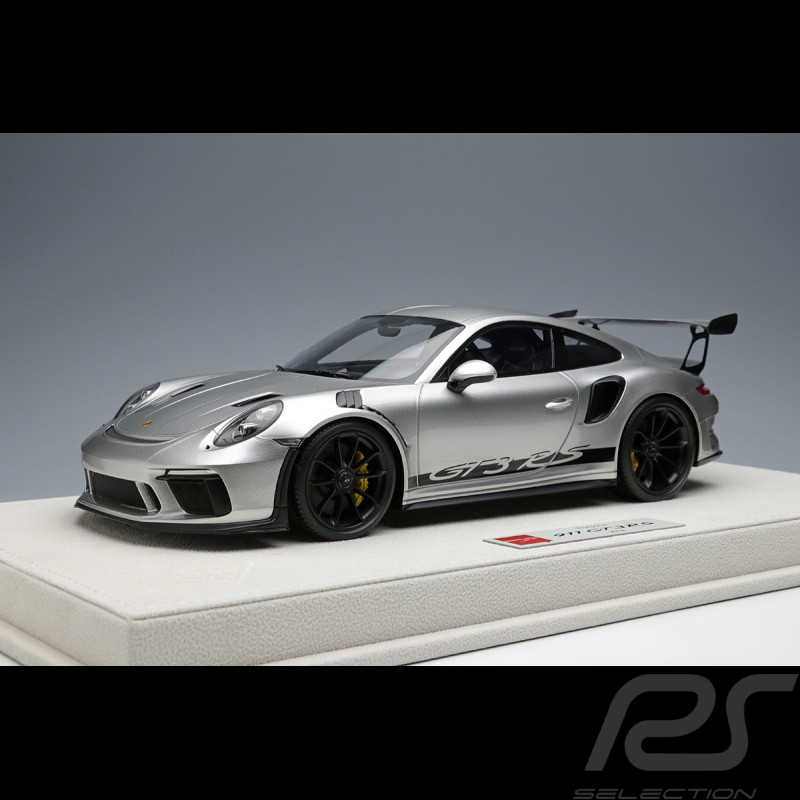 Porsche 911 GT3 RS type 991 2018 Gris GT Argent 1/18 Make Up Eidolon EML060C