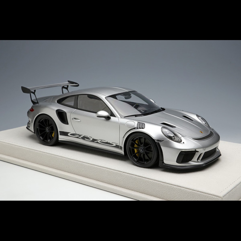 Porsche 911 GT3 RS type 991 2018 GT Silver Grey 1/18 Make Up Eidolon EML060C