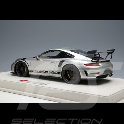 Porsche 911 GT3 RS type 991 2018 Gris GT Argent 1/18 Make Up Eidolon EML060C