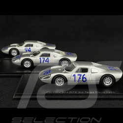 Set de 3 Porsche 904 GTS Targa Florio 1965 1/43 Spark