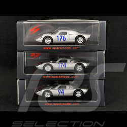 Set de 3 Porsche 904 GTS Targa Florio 1965 1/43 Spark