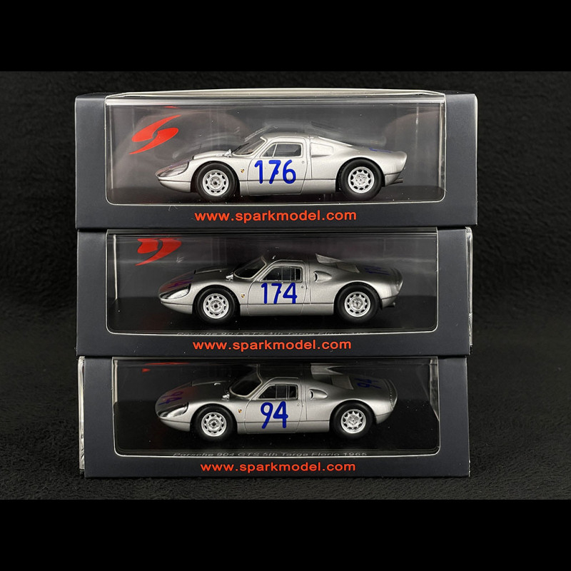 Set von 3 Porsche 904 904/6 904/8 Carrera GTS 3. 4. 5. Targa 