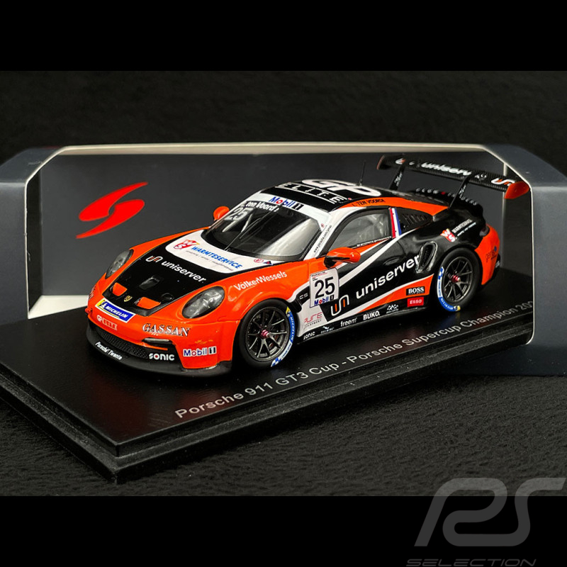 Porsche 911 GT3 Cup Type 991 n° 25 Vainqueur Porsche Supercup 2021 1/43 Spark S8507