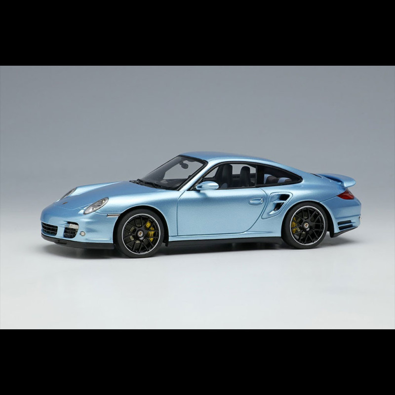 Porsche 911 Turbo S Type 997 2011 Ice Blue Metallic 1/43 Make Up Models  EM604A