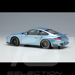 Porsche 911 Turbo S Type 997 2011 Ice Blue Metallic 1/43 Make Up Models EM604A