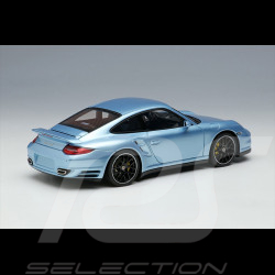 Porsche 911 Turbo S Type 997 2011 Bleu Glacé Métallique 1/43 Make Up Models EM604A