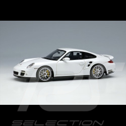 Porsche 911 Turbo S Type 997 2011 Blanc Carrara Métallique 1/43 Make Up Models EM604B