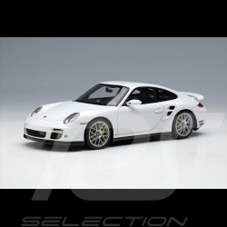 Porsche 911 Turbo S Type 997 2011 Blanc Carrara Métallique 1/43 Make Up Models EM604B