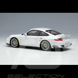 Porsche 911 Turbo S Type 997 2011 Blanc Carrara Métallique 1/43 Make Up Models EM604B