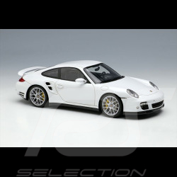 Porsche 911 Turbo S Type 997 2011 Blanc Carrara Métallique 1/43 Make Up Models EM604B