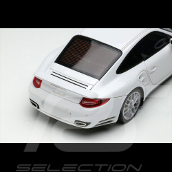 Porsche 911 Turbo S Type 997 2011 Blanc Carrara Métallique 1/43 Make Up Models EM604B