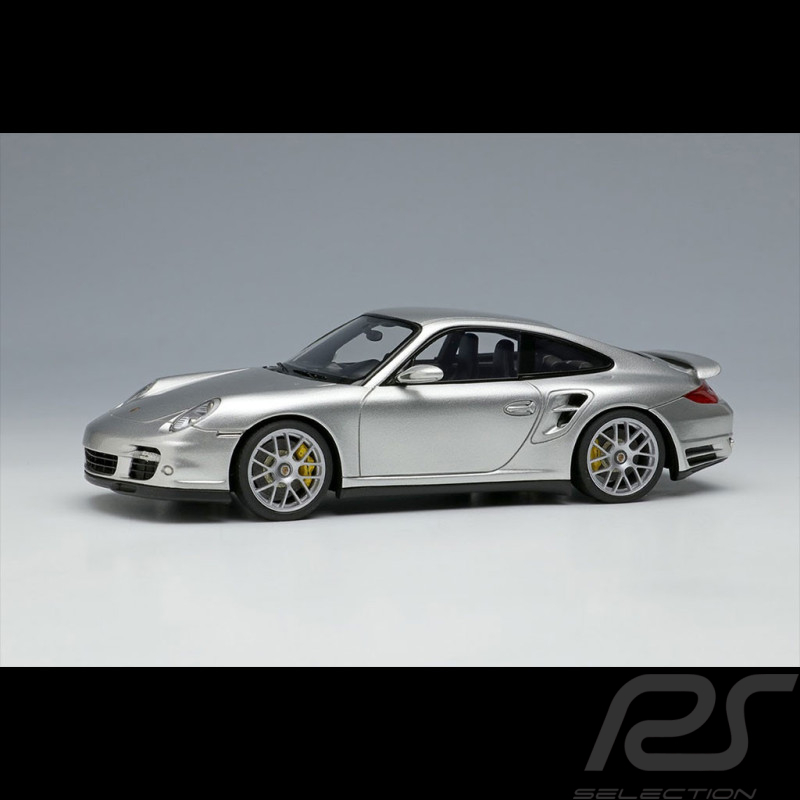Porsche 911 Turbo S Type 997 2011 Argent GT Métallique 1/43 Make Up Models EM604C