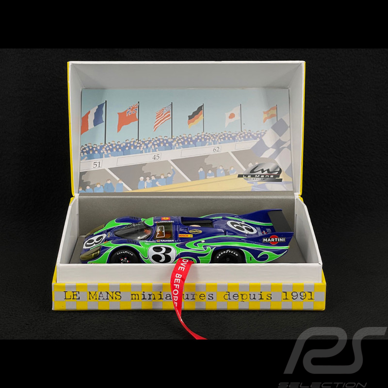 Slot car Porsche 917 LH Le Mans 1970 n° 3 Martini psychédélique 1/32 Le Mans miniatures 1320703M