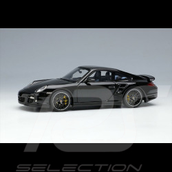 Porsche 911 Turbo S Type 997 2011 Basalt Black Metallic 1/43 Make Up Models EM604E