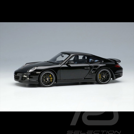 Porsche 911 Turbo S Type 997 2011 Basalt Schwarz Metallic 1/43 Make Up Models EM604E