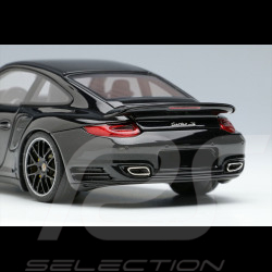 Porsche 911 Turbo S Type 997 2011 Basalt Black Metallic 1/43 Make Up Models EM604E