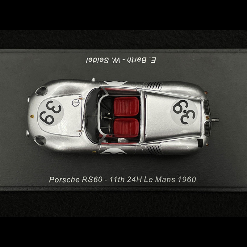 Porsche 718 RS 60 n° 39 24h Le Mans 1960 1/43 Spark S9727