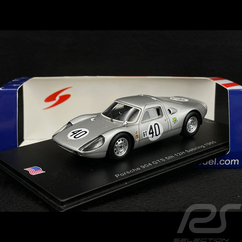 Porsche 904 GTS n° 40 12h Sebring 1965 1/43 Spark US263