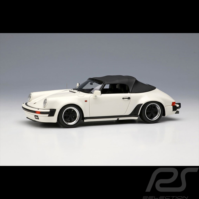 Porsche 911 Carrera 3.2 Speedster Turbolook 1989 Glacier White 1/43 Make Up  Models VM138F