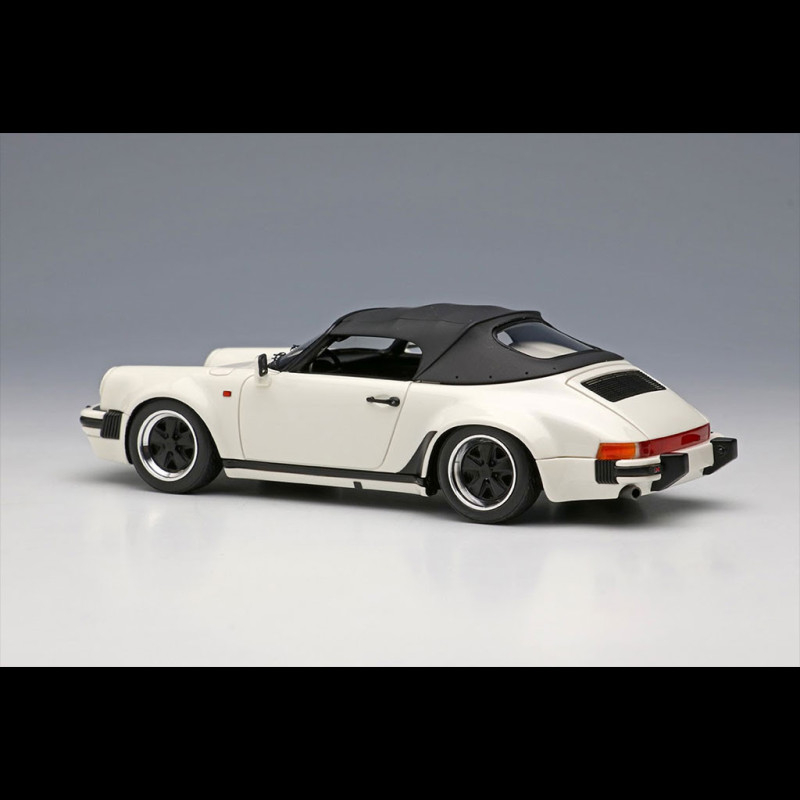 Porsche 911 Carrera 3.2 Speedster Turbolook 1989 Glacier White 1/43 Make Up  Models VM138F