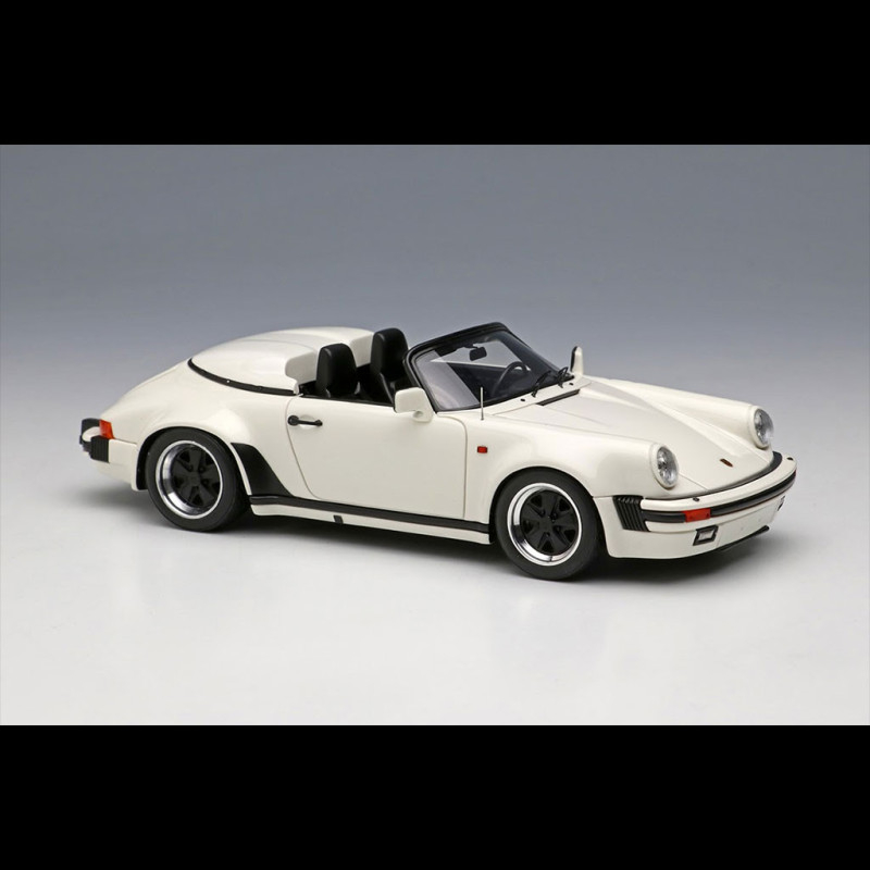 Porsche 911 Carrera 3.2 Speedster Turbolook 1989 Glacier White 1/43 Make Up  Models VM138F