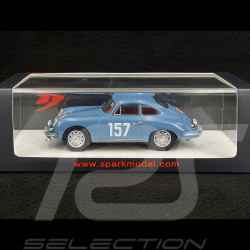 Porsche 356 B 1600 S n° 157 Rallye Monte Carlo 1960 1/43 Spark S6141