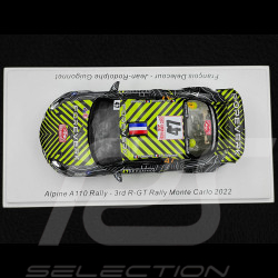 Alpine A110 Rally n° 47 Rallye Monte Carlo 2022 1/43 Spark S6699