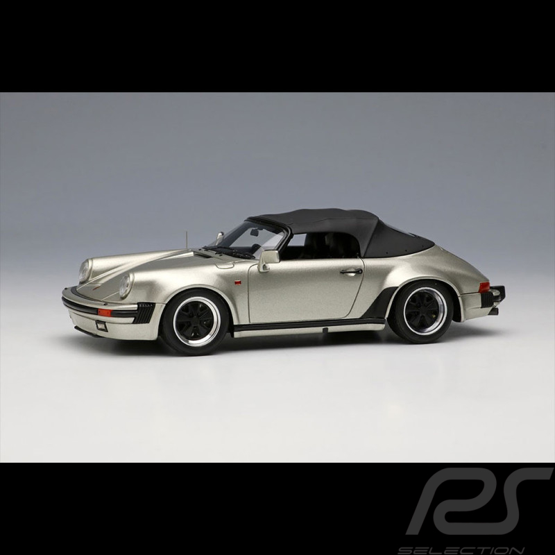 Porsche 911 Carrera 3.2 Speedster Turbolook 1989 Leinengrau Metallic 1/43 Make Up Models VM138G