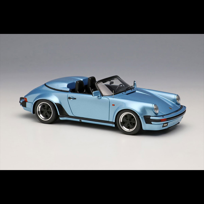 Porsche 911 Carrera 3.2 Speedster Turbolook 1989 Light Blue Metallic 1/43  Make Up Models VM138I