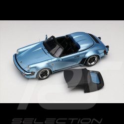 Porsche 911 Carrera 3.2 Speedster Turbolook 1989 Bleu Clair Métallique 1/43 Make Up Models VM138I